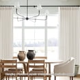 thumbnail image 3 of Nalqet Pinch Pleated Linen Curtains 84 inch Length 1 Panels, Light Filtering Linen Blend Sheer Drapes Memory Trained Pleated Curtain Back Tab with Hooks Rings for Living Room Bedroom, Natural, 3 of 9