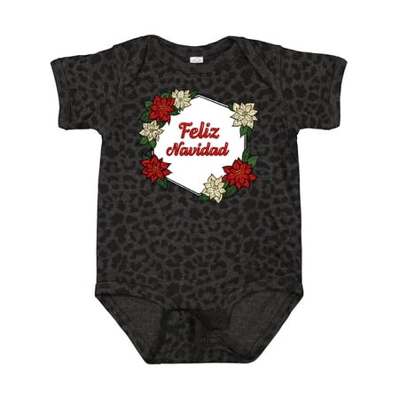 

Inktastic Feliz Navidad Poinsettia Gift Baby Boy or Baby Girl Bodysuit