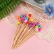thumbnail image 5 of Uxcell 100-Pack Palillos de Cóctel, Palillos de Bambú Elegantes de 4.7 Pulgadas para Barbacoa [Multicolor, Perla], 5 of 6
