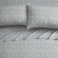 thumbnail image 2 of VCNY Home Fair Isle 4-Piece Grey Cotton Flannel Bed Sheet Set, King - Deep Pocket, 2 of 6