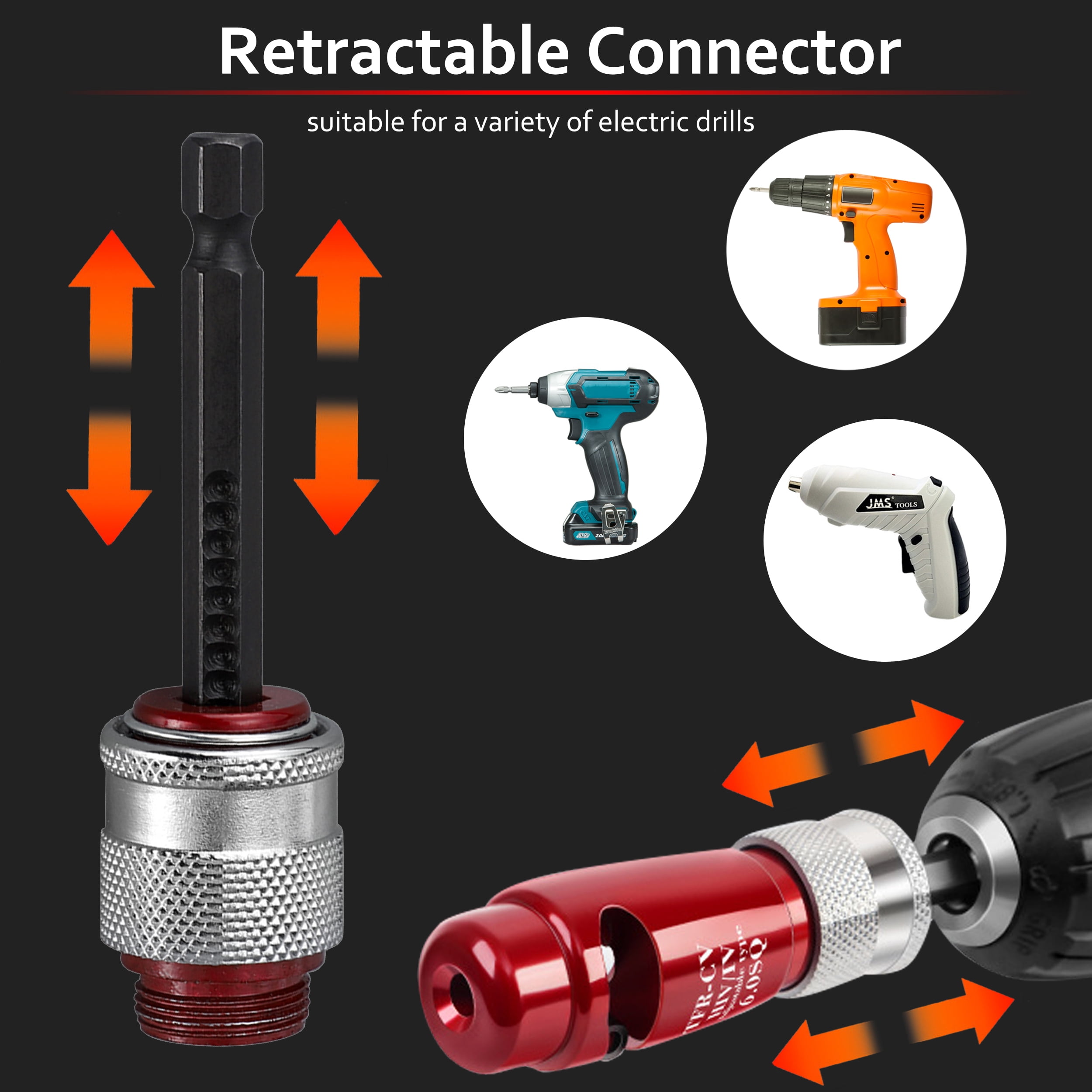 Wire Stripper and Twisting Tool, Drill Wire Stripping Tool, 4 in 1 Professional Electrician Wire Stripper and Twister Tool Set