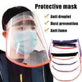 thumbnail image 4 of Color Random Adjustable Full Face shield face shield face Protection Shield Transparent Screen Anti-dust Anti-saliva PVC Clear Visor, 4 of 7