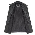 thumbnail image 3 of Winter men's coat with cotton wool trench coat, detachable scarf collar men's coat, 3 of 4