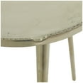 thumbnail image 4 of DecMode 15" x 21" Silver Aluminum Accent Table with Tray Top, 1-Piece, 4 of 7