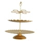 thumbnail image 4 of Soporte para cupcakes, soporte para pasteles, soporte para servir pasteles, elegante soporte para pasteles, plato de frutas Dorado, 4 of 9