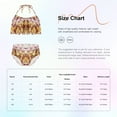 thumbnail image 5 of TiaoBug Girls 2 Pcs Mermaid Bikini Sets Shiny Halter Ruffles Crop Top with Triangle Brief Bathing Suit Tankini Green A 140, 5 of 5