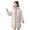Beige, variant on Winter Down Coat, Thickened Padded Hooded, Neck Protection Pockets, Zipper Closure Drawstring, Windproof Heat Retention, Daily Cold Weather Outwear