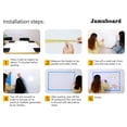 thumbnail image 2 of Magnetic Dry Erase Whiteboard Paper with Adhesive, 78" x 39" White Board Film for Wall, Easy to Write and Clean Dry Erase Board for Office, Classroom, 2 of 8