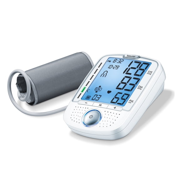 Beurer Upper Arm Blood Pressure Monitor, Large Cuff | Automatic & Digital, 2-Users, 100 Memory Spaces, XL Display, Irreg. Heartbeat Detector, Universal Cuff Circ. 8.7?-16.5? | BM50