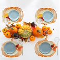 thumbnail image 1 of WHEANG Halloween Pumpkin Table Mat Washable Heat & Insulated Ideal For Home Use, 1 of 9