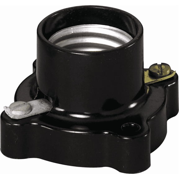 Leviton 9063 Lampholder in Brown — UL Listed for US Residential Electrical Code Compliance, Drop-in NEC-Standard Wiring