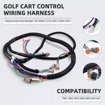 For Golf Cart Control Wiring Harness For Club Car DS-Black Replacement 102196601