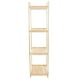 thumbnail image 3 of Estantería de pared dorada, estantería colgante multicapa para libros, estante colgante de tablero de madera, 3 of 5
