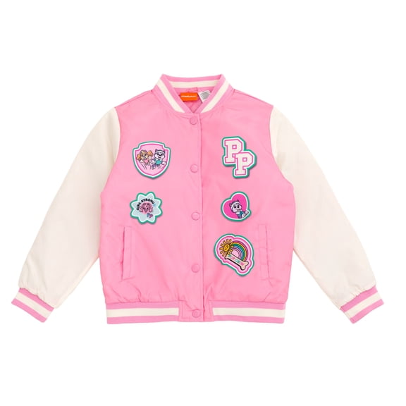 Paw Patrol Toddler Girls' Bomber Jacket Pink Skye Everest