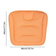 thumbnail image 3 of YUVA Fully Enclosed Leather Car Seat Cushion, Polyester, 18.11x17.32in, Orange/White/Brown/Black/Coffee/Red, 4-Season Use, 3 of 6