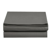 Flat Sheet Wrinkle-Free 1500 Series 1-Piece Flat Sheet, King Size, Grey