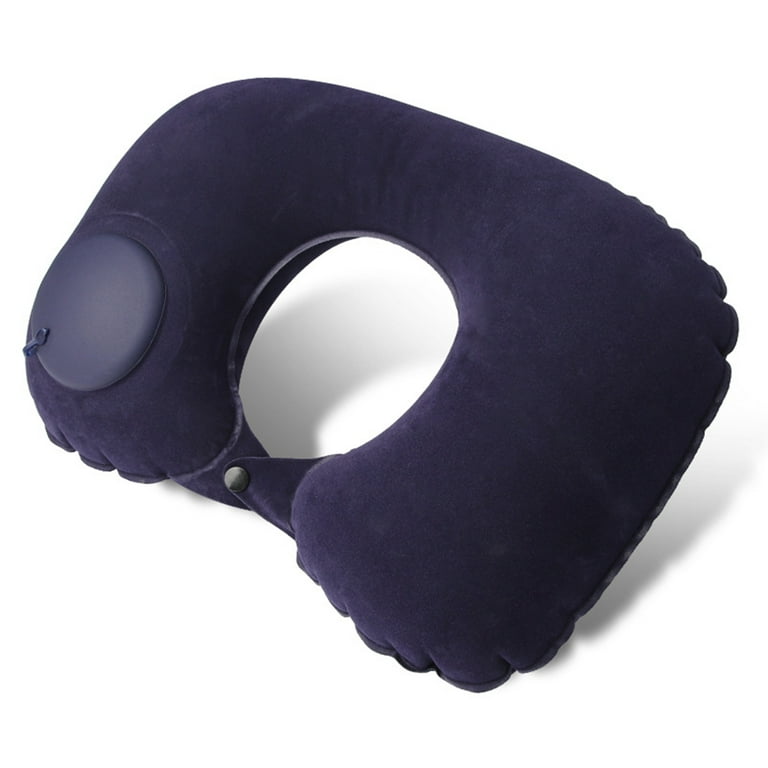 Inflatable Air Cushion Travel Pillow Headrest Chin Support