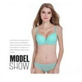 thumbnail image 3 of Women Lace Drill Bra Set Push Up Underwear Set Bra and Thong Set, 3 of 4