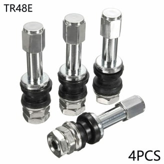 2-Pack PVR60 90-Degree Angled Valve Stems – Brass Snap-in Stems With Rubber Base For Tubeless Tires, Fits Motorcycles & Scooters