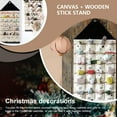 thumbnail image 6 of Linyer Christmas Advent Calendar Canvas Door 24 Pockets Candies Coins Organizer Bedroom Wall Pocket Sundries Storage Decoration, 6 of 8