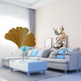 thumbnail image 2 of Colección De Esculturas De Pared De Hojas De Ginkgo De Hierro Forjado, Adorno De Escritorio Para Sala De Estar, Oficina, Hotel, Comedor, Mesa, Centro De Mesa, Decoración De Gabinete, 2 of 8