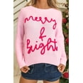 thumbnail image 1 of FOLUNSI Chic Pink Waffle Knit Sweater, Warm & Festive, Ideal Holiday Outfit!, 1 of 8