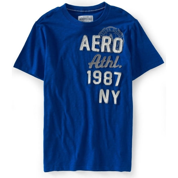 Camiseta gráfica Aeropostale 1987 Azul Mediana