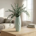 thumbnail image 5 of Unique Bargains Bud Vase for Single Stem Roses Plastic Vase Green 2.8"L x 2.8"W x 7.9"H, 5 of 6