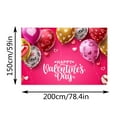 Xinwennn New Valentine Day Decoration Hanging Cloth Party Holiday Photo