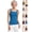 Blue, variant on Grace and Ease Tanks with Built In Bra Original - Sleeveless Wide Strap Camisole Padded Seamless Shaping Camisole Soft Smoothing Oversized Cami Shelf Bra Loose Fit Plus Size Tanktops