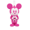 thumbnail image 3 of Hallmark Disney Mickey Mouse Heart Ornament Pink New with Tag, 3 of 3