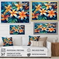 thumbnail image 4 of Designart "Wonderland Of Colorful Plumeria In The Tropics I" Plumeria Floater Framed Wall Decor, 4 of 5