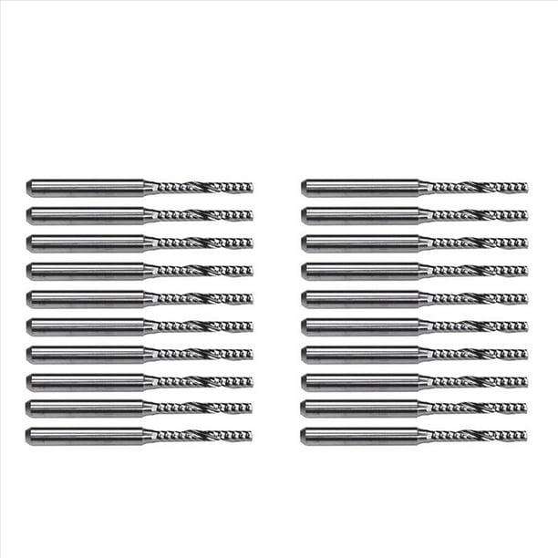 20 Brocas Fresadoras de Carburo de 2 mm X 15 mm para MáQuina de Grabado