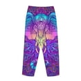thumbnail image 5 of Junzan Elephant In Tribal Style Women'S Pajama Pants Drawstring Comfy Sleep Bottoms With Pockets, 5 of 9