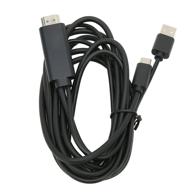 Cable de interfaz multimedia USB C a HD cable convertidor de video HD 4K a 30 Hz Enchufe de aleación de aluminio para teléfono inteligente para proyección de pantalla