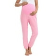 thumbnail image 2 of WBQ Casual Maternity Joggers Pants Women's Pajama Lounge Sweatpants with Pockets Pink Tag XL/US 12, 2 of 6