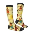 thumbnail image 4 of Lsque Ethnic African Printed Crew Socks Men's Women's LightWeight Thin Casual Calf Socks ,Knee High Socks,Cotton Socks, 4 of 9