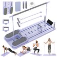 thumbnail image 2 of 5-in-1 Multifunctional Pilates Reformer Board for Home, Portable Ab Core Trainer, Foldable Abdominal Board, Purple, 2 of 13