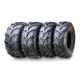 thumbnail image 1 of Full Set 12-20 Polaris RZR 570 Tires 25X8X12 25X10X12 8PR Mud Sling, 1 of 5