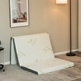 thumbnail image 3 of Gymax TWIN-XL 3'' Tri-fold Memory Foam Floor Mattress Topper Portable w/ Carrying Bag, 3 of 10