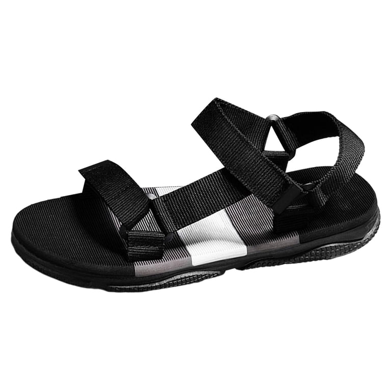 Men\'s Black Grey Comfortable Athletic Hiking Sport Sandals Outdoor Beach Shoes Amazon.com | DREAM PAIRS Men main image 2