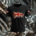 thumbnail image 4 of CONZONE Mens Tshirts Short Sleeve British T Shirts for Men Casual Crew Neck Patriotic Uk Flag Graphic Lightweight Tees Soft Cozy Athletic Tops, 4 of 4