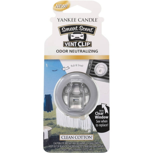 Yankee Candle Clean Cotton 0.13 oz. Smart Scent Air Freshener Vent