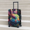 thumbnail image 6 of Fuzoiu Colorful Patterned Rabbit Print Suitcase Cover,Washable Luggage Covers for Suitcase,Elastic Luggage Protector Cover,Scratch Resistant Travel Suitcase Covers-X-Large, 6 of 7