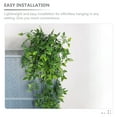 thumbnail image 3 of Houderco 3Ud Plantas Colgantes Artificiales En Maceta Con Hojas Para De Hogar Y Oficina, 3 of 7