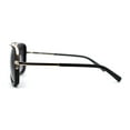 thumbnail image 4 of Mens Large Double Bridge Racer Rectangle Sunglasses Gold Black Smoke, 4 of 4