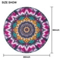 thumbnail image 6 of Colorful Rainbow Tie Dye Spiral Pattern Round Tablecloth 60"x60",Wrinkle Wipeable Table Cloth for Kitchen Dining Room Picnic Patio Party, 6 of 6