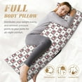 thumbnail image 5 of Bingfone Body Pillow Cover Long Pillow Case With Zipper Decorative Bedding Pillowcase 20"X54" Soft Cushion Pillow Case For Bedroom-Gnomes And Hearts, 5 of 8
