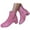 Pink, variant on Women's Rhinestone Sparkly Ankle Boots Round Toe Heel Dress Booties Comfy Chelsea Boots