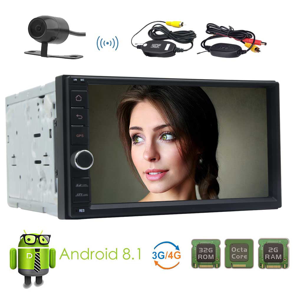 Android 8.0 4-CoreCar Stereo Radio 7" 1080P Head-unit WiFi  FM Mirror Link TPMS 